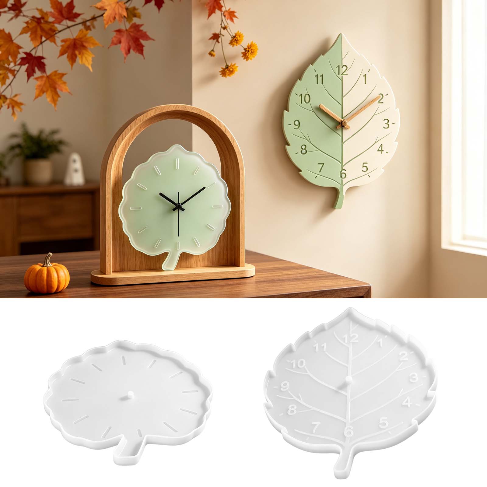 Resin Art Wall Clock - Moldes de Silicona para Relojes con