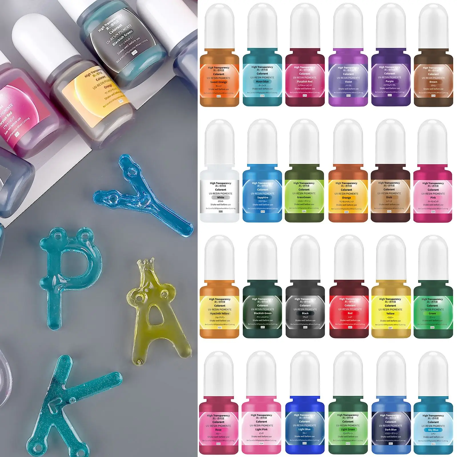 Resin Dye Opaque - 24 colores 5ml pigmento de resina