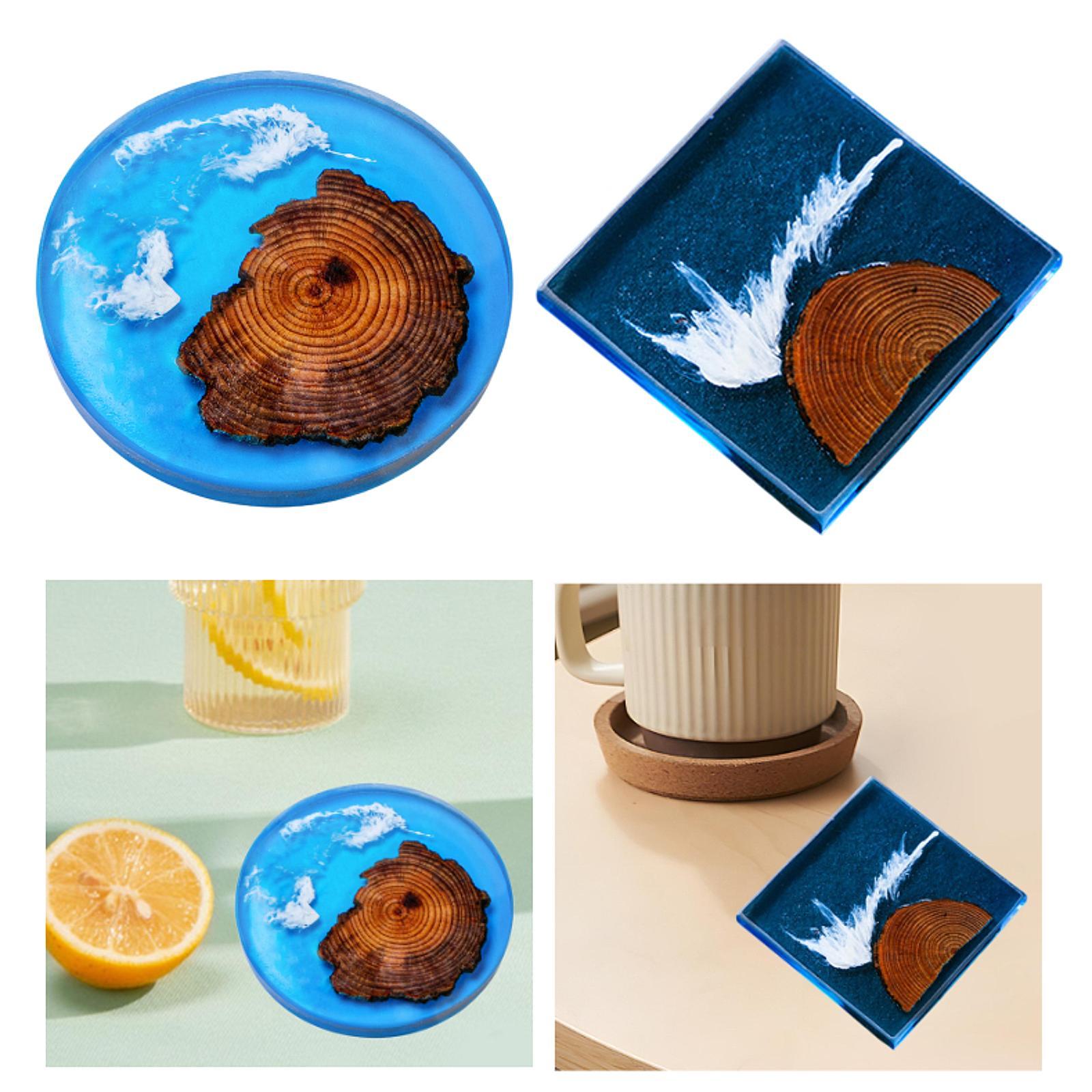 Resin Art Coasters - Posavasos epoxi de 6 uds., conjunto