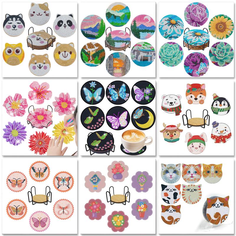 Resin Art Coasters - SDOYUNO Kits de posavasos con pintura