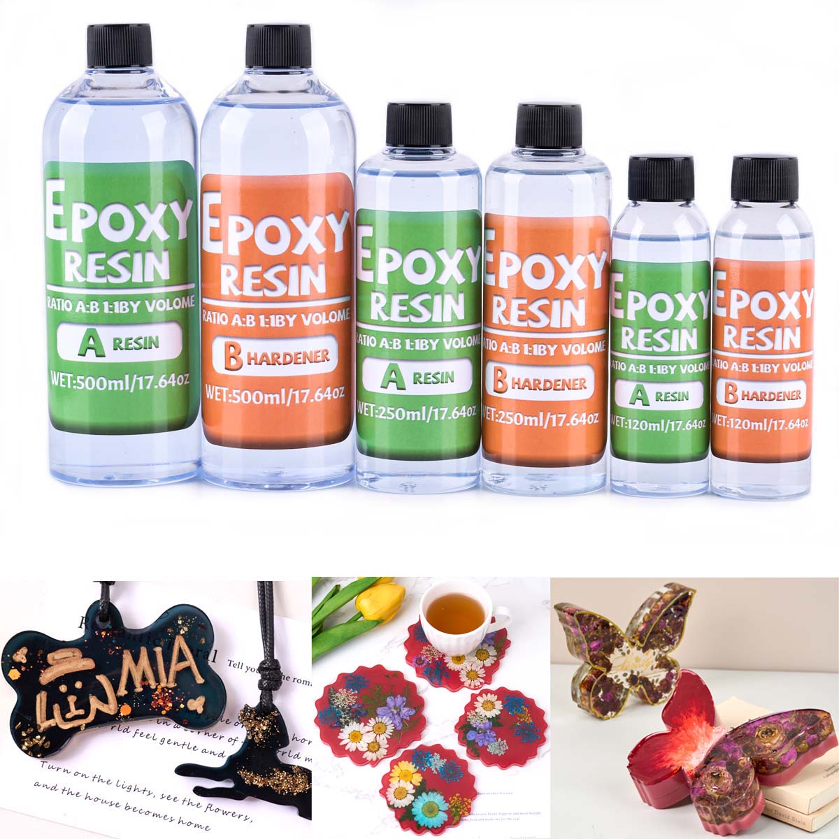 Kit de resina Epoxy con relaci - Resin Art Kit With Molds reseña y precio