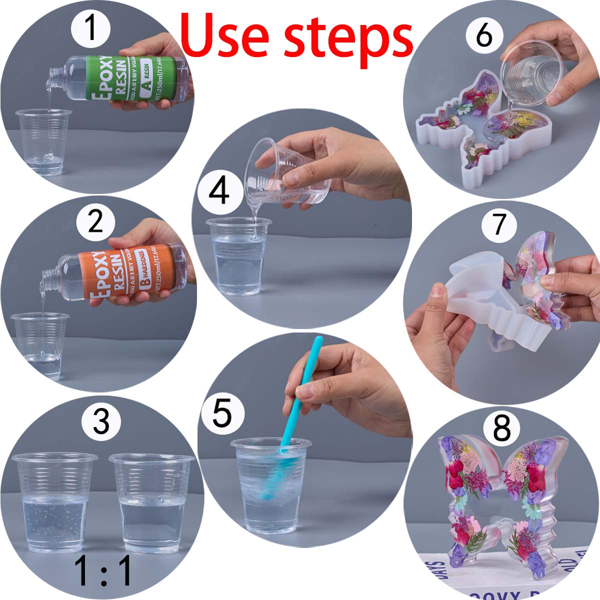 Kit de resina Epoxy con relaci - Resin Art Kit With Molds reseña y precio