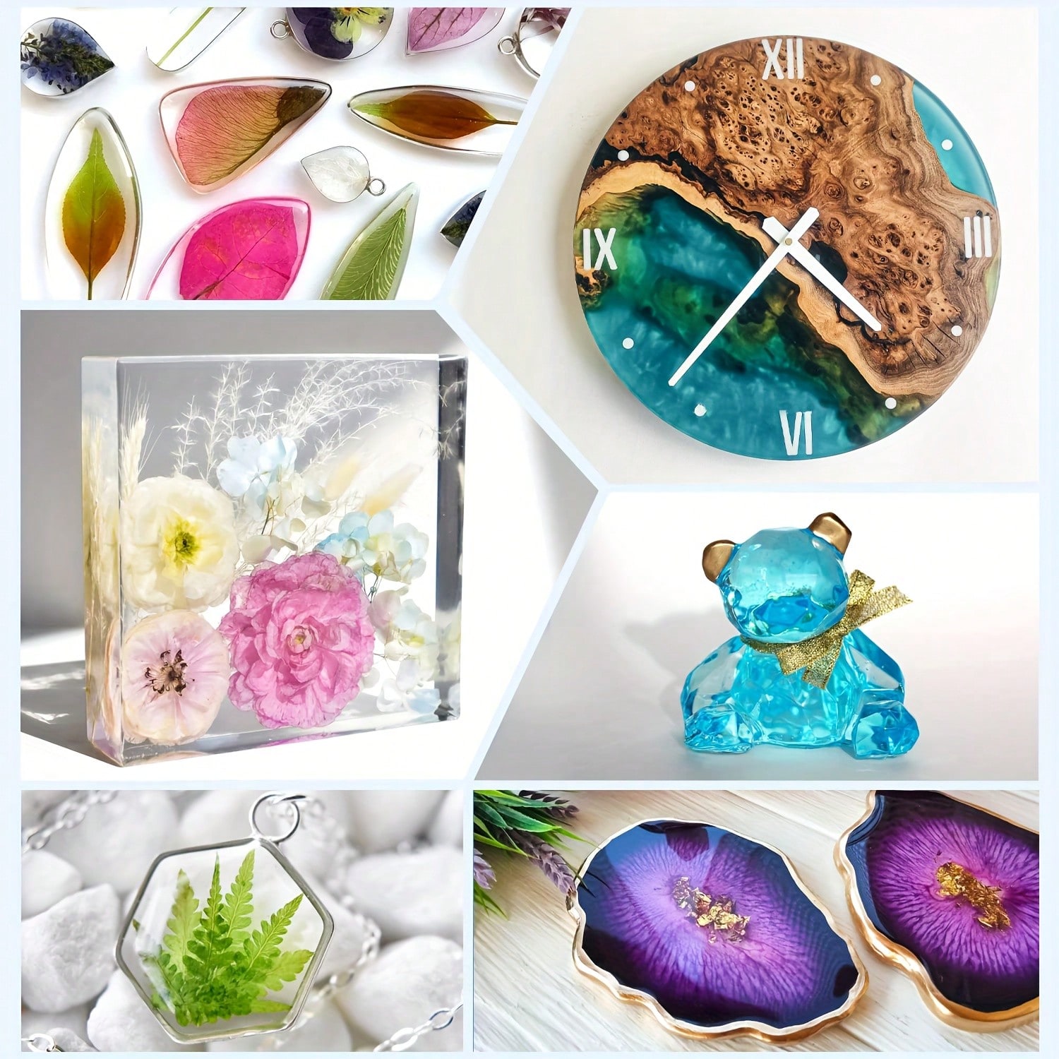 Kit de Resina Epoxi Transparen - Resin Art Kit With Molds reseña y precio