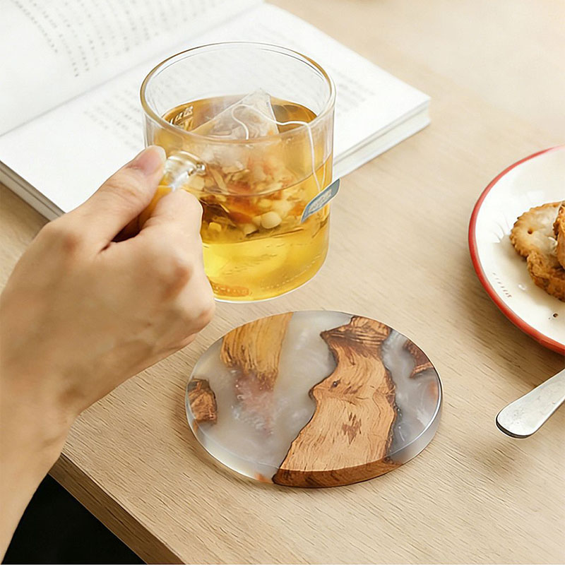 Juego de Posavasos, Posavasos  - Resin Art Coasters reseña y precio