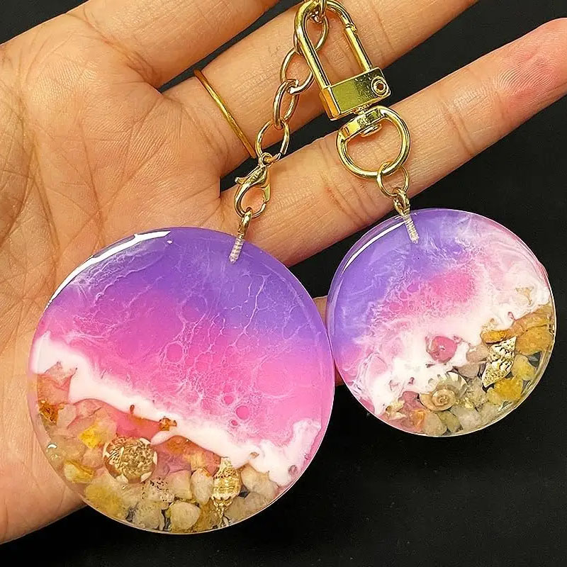 Molde redondo de silicona con  - Resin Art Kit With Molds reseña y precio