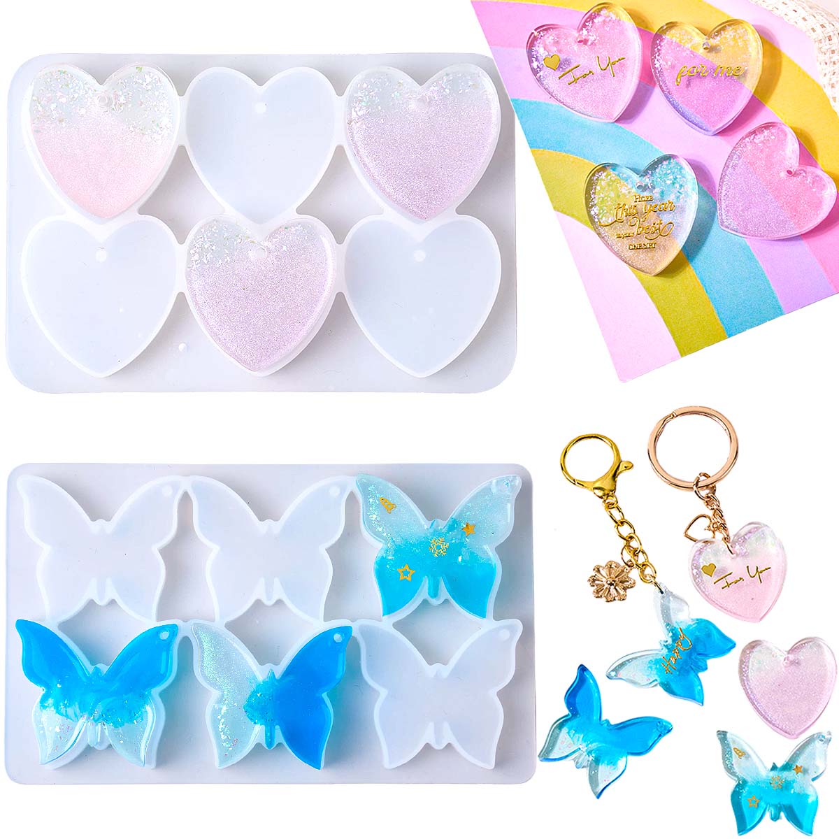 Molde de silicona de seis cavi - Resin Art Kit With Molds reseña y precio