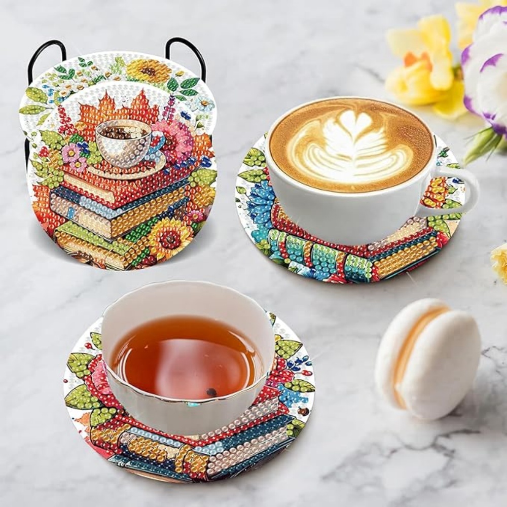 8 piezas/Posavasos de arte de  - Resin Art Coasters reseña y precio