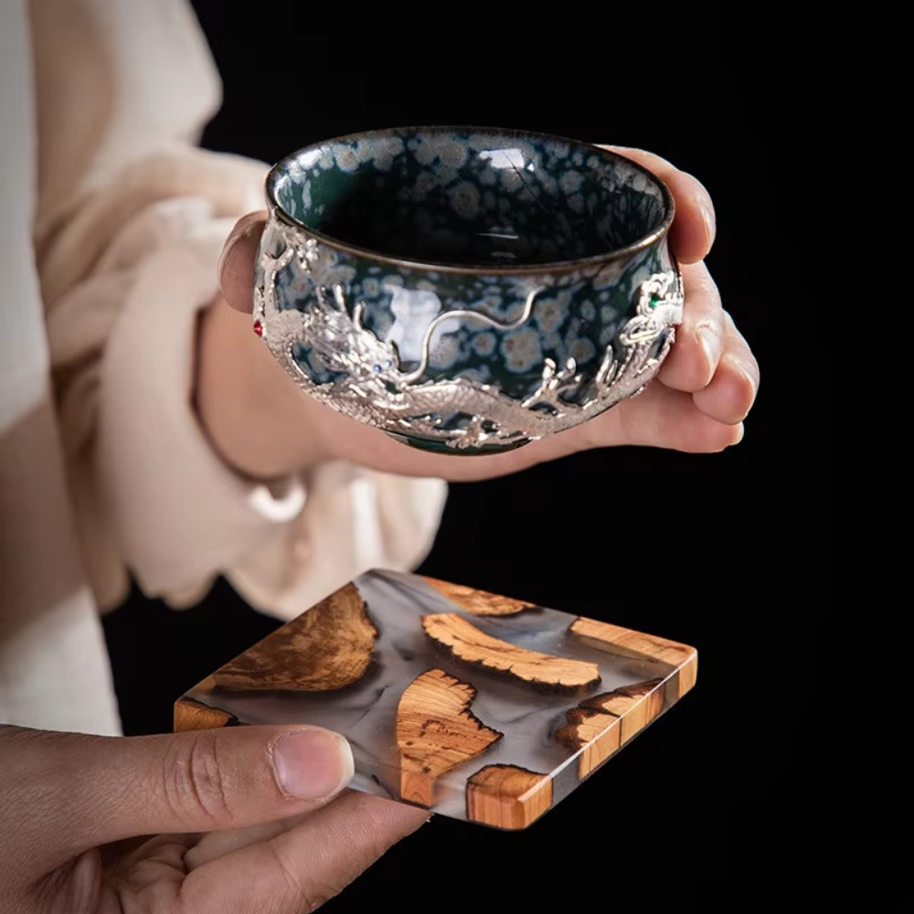 Posavasos de resina de madera, - Resin Art Coasters reseña y precio