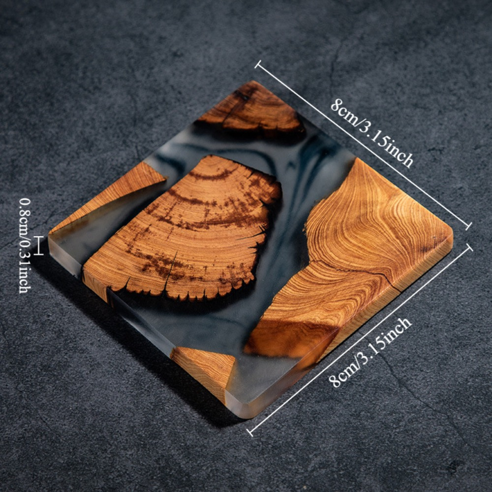 Posavasos de resina de madera, - Resin Art Coasters reseña y precio