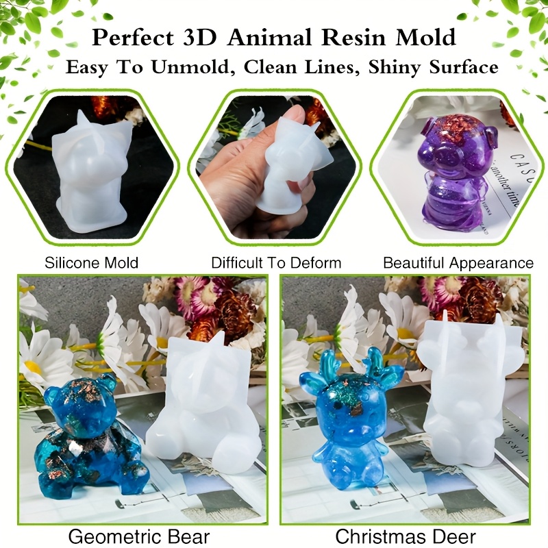 Juego de 19 moldes de resina,  - Resin Art Kit With Molds reseña y precio