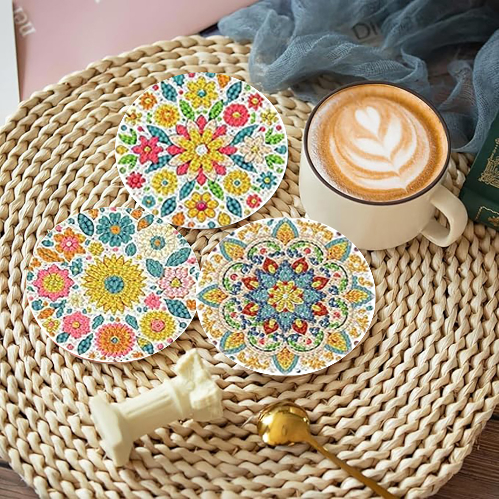Juego de 8 piezas/Juego de pos - Resin Art Coasters reseña y precio