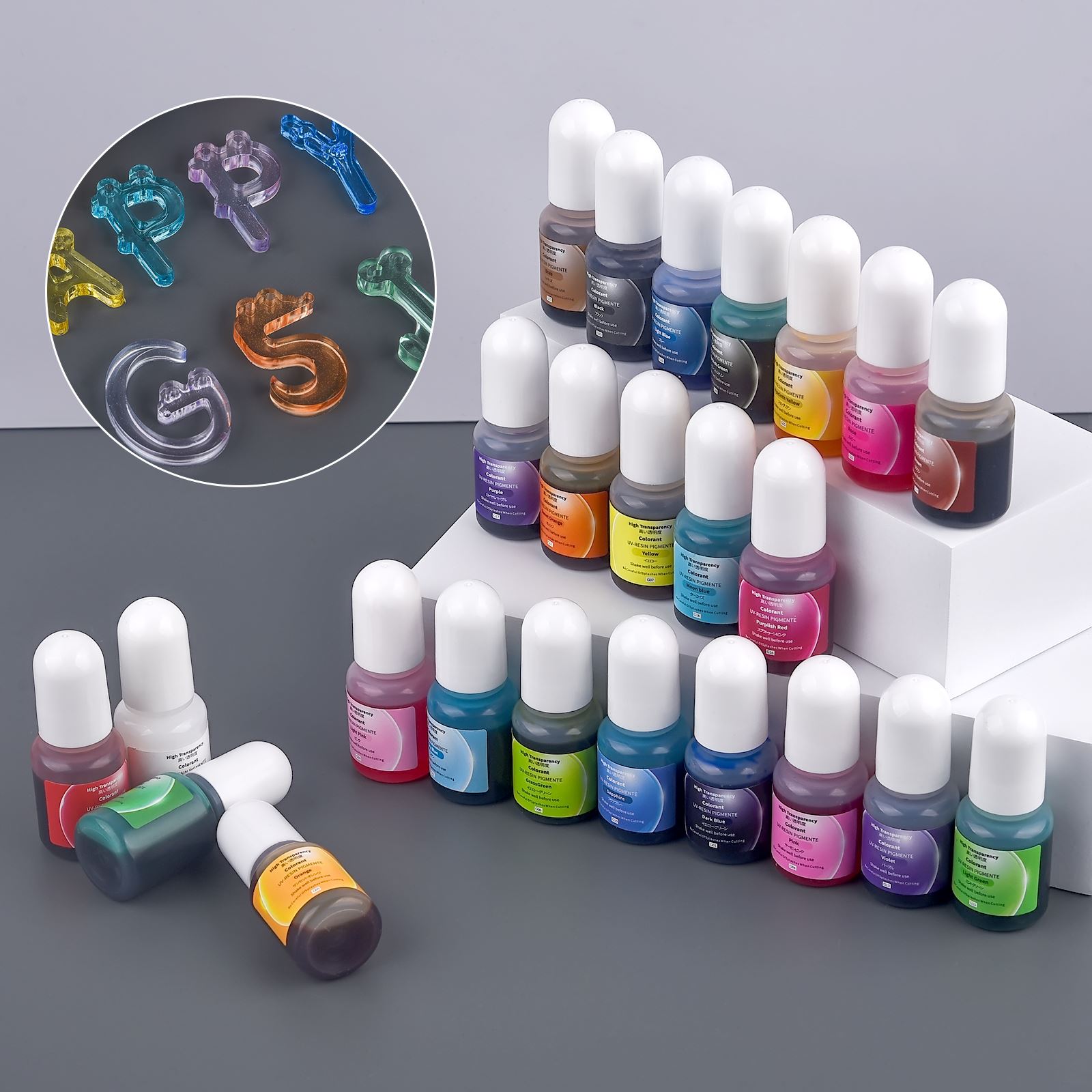 24 colores 5ml pigmento de res - Resin Dye Opaque reseña y precio