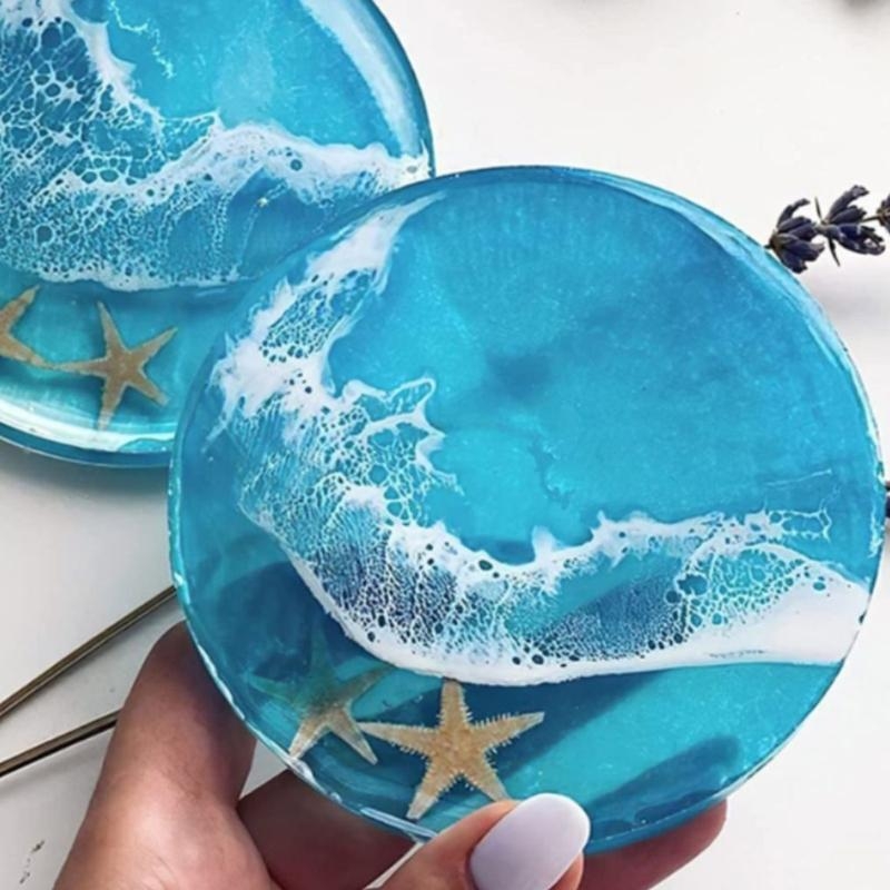 Molde posavasos resina F92D,Mo - Resin Art Coasters reseña y precio