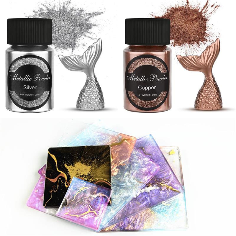 20 Ml brillo metálico oro plat - Resin Dye Opaque reseña y precio