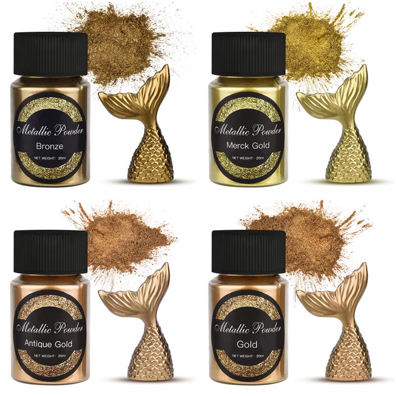 20 Ml brillo metálico oro plat - Resin Dye Opaque reseña y precio