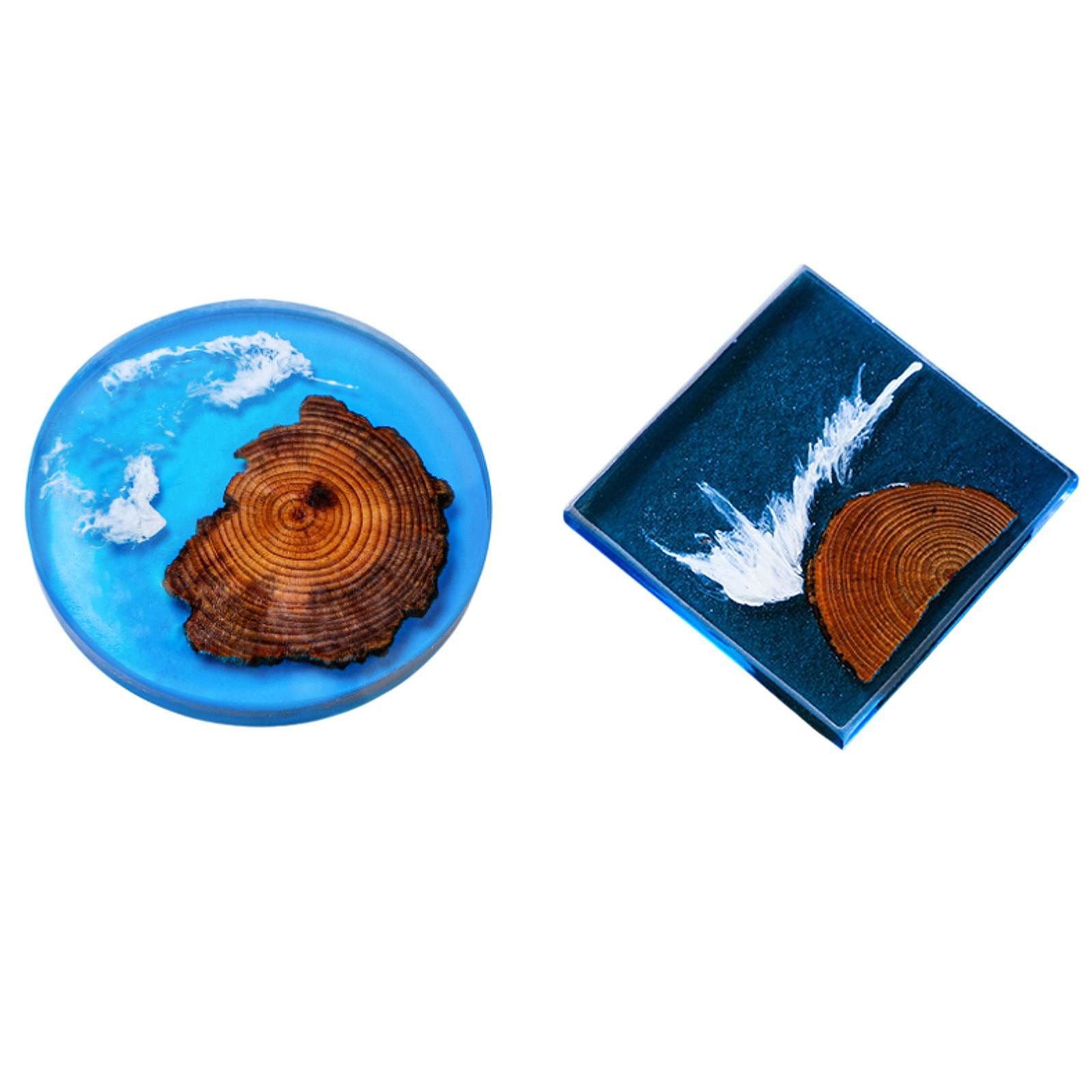 Posavasos epoxi de 6 uds., con - Resin Art Coasters reseña y precio