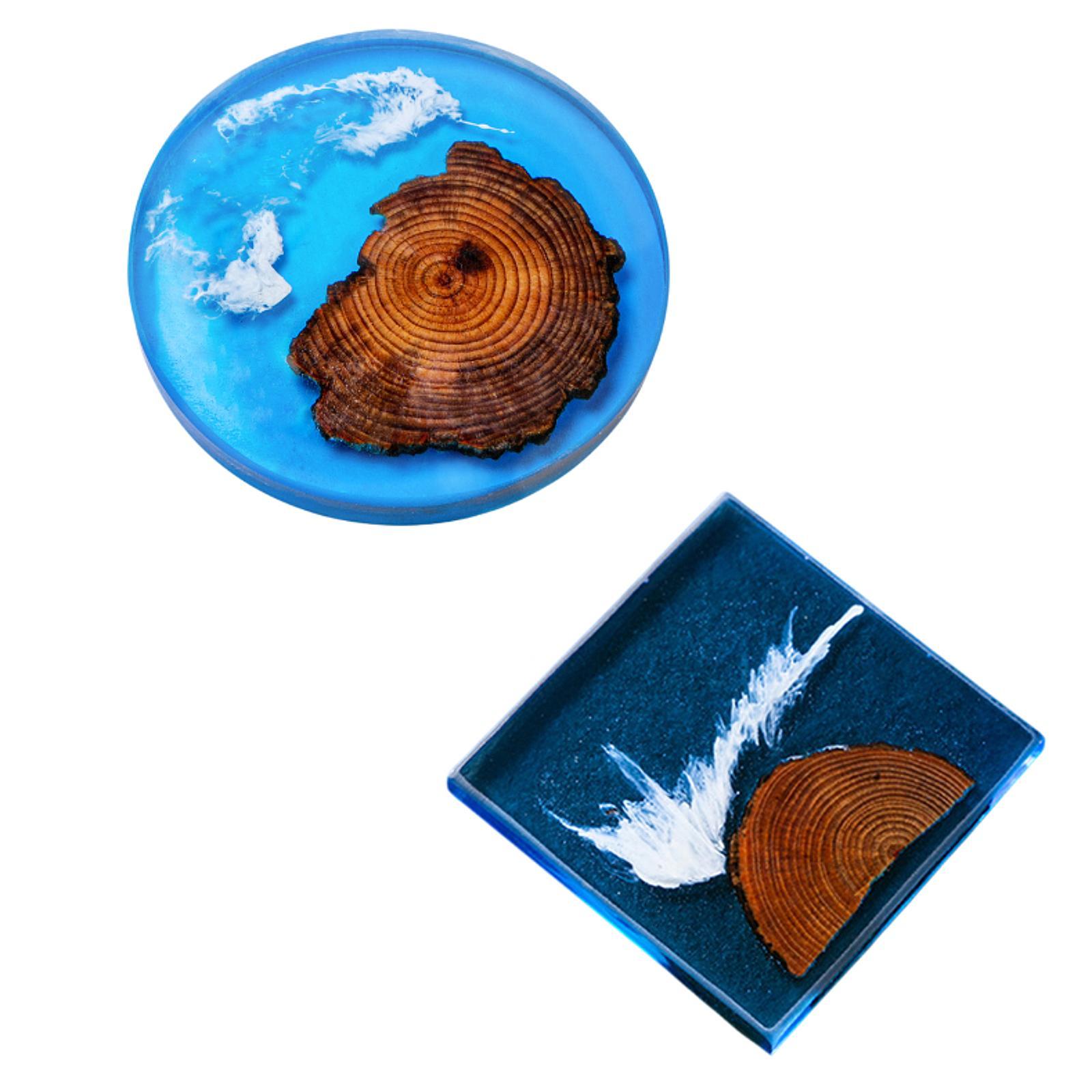 Posavasos epoxi de 6 uds., con - Resin Art Coasters reseña y precio