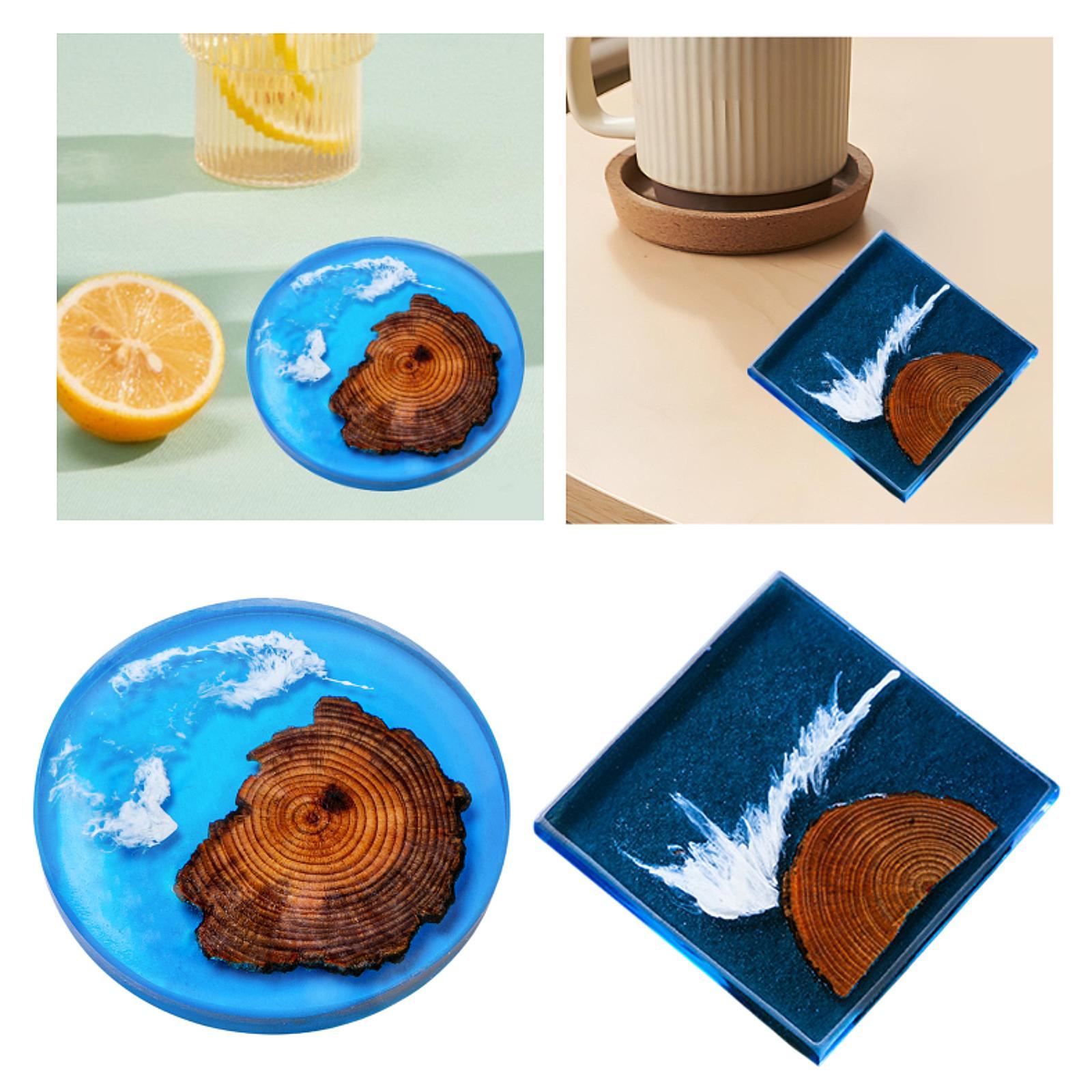 Posavasos epoxi de 6 uds., con - Resin Art Coasters reseña y precio